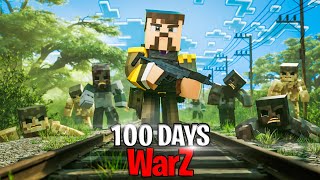 I spent 100 Days in a Minecraft Zombie WAR...