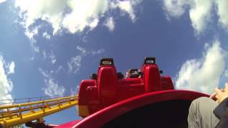 Montu GoPro @ Boomerang (Bellewaerde)