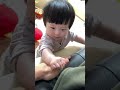 윤아~ 아빠한테 뭐 서운한거 있어 🥰😅 윤이 아기 토끼띠 사랑둥이 아들 cute baby shorts