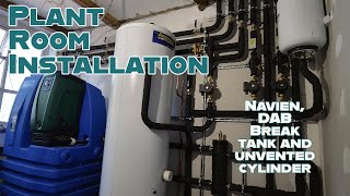 Plant Room Installation - DAB Esytank - Navien Boiler - Unvented Cylinder