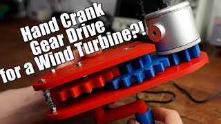 Creating a Hand Crank Gear Drive for a Wind Turbine?! || Fusion 360