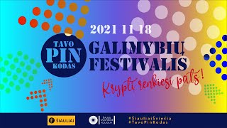 Galimybių festivalis TAVO PIN KODAS 2021: kryptį renkiesi pats