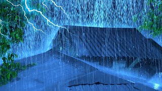 No More Insomnia With Rainfall \u0026 Thunderstorm At Night ⛈️ Ambient Noise For Sleep \u0026 Meditation