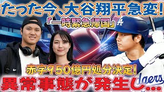 【衝撃ニュース】たった今、大谷翔平選手が豹変！「緊急一時帰国」950億円の赤字が決定！本当の理由が明らかに…フリーマンが衝撃の告白！意外な行動に全米驚愕!!!