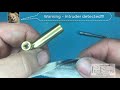 demonstration soldering a piezobarrel pickup adapter onto a trumpet mouthpiece