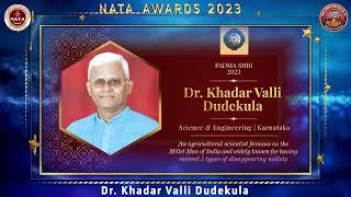 NATA Awards 2023: Community Service - Dr Khadar Vali Dudekula