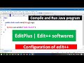 Compile and Run Java Program in EditPlus | CONFIGURE EDITPLUS FOR JAVA PROGRAMS @WriteCodeWith Princ