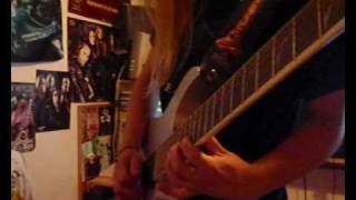 Thunderstone - Virus guitar solo cover (rough version)