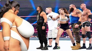 SUMO GIRL vs Roman Reigns, John Cena, Ronda Rousey, Braun Strowman \u0026 Goldberg