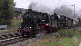 Dampf-Donner im Ries! / Plandampf Rübenverkehr 2021 / German steam locomotives in action!