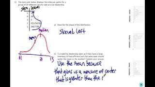 AP Stats Test 1 # 5 (Interpreting Stem-plots)