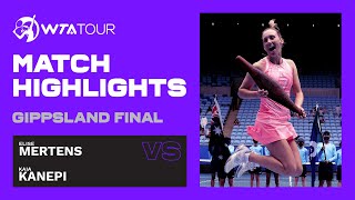 K. Kanepi vs. E. Mertens | 2020 Gippsland Trophy Final | WTA Match Highlights