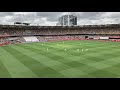 first ball of the ashes 2021 22 crowd view