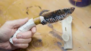 Making a stone knife start to finish with Kenny Hull