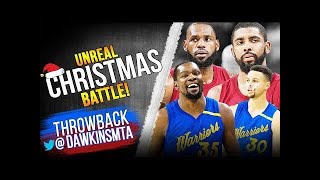 LeBron James & Kyrie Irving vs Kevin Durant & Stephen Curry EPiC Christmas Battle! | FreeDawkins