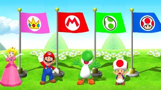 Mario Party Series Minigames - Peach vs Mario vs Toad vs Yoshi (Master Difficulty)