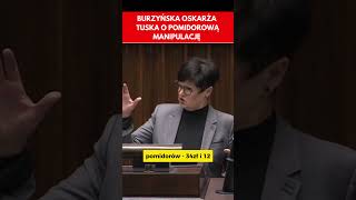 POMIDORY PANA TUSKA. Lidia Burzyńska oskarża premiera o manipulację #polityka #sejm