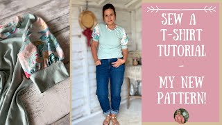 The Nell T-shirt Dress Tutorial - How To Sew T-shirt Version