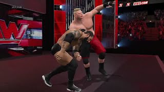 WWE 2K15-  John Cena vs Batista replace by Brock Lesnar at RAW " WWE Univers" (PS4)