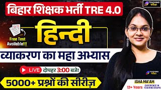 BPSC TRE 4.0 Hindi | BPSC TRE 4 Hindi व्याकरण का महा अभ्यास Class | Hindi for BPSC TRE 4 | BPSC