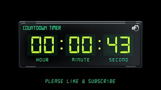 43 SECONDS TIMER - 1080p - COUNTDOWN TIMER
