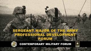 Sergeant Major of the Army Professional Development Forum (2 of 2)