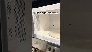 Cleaning my microwave with the Bissell Steam Shot #cleaningasmr #cleantok #steamcleaning #microwave