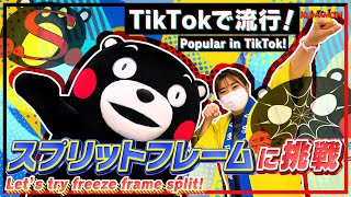 くまモンTV #171 TikTokで大流行！ついにくまモンがスプリットフレームに挑戦！ ( Kumamon TV #171)