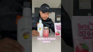 Trying Malibu Coconut Rum and Strawberry Crème Savers!!!