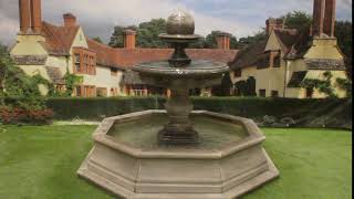 large Regis ball fountain with small brecon pool surround