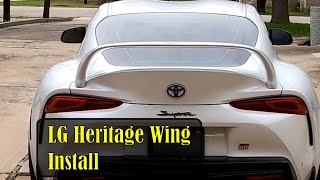 LG Heritage Wing on a 2020 Toyota Supra