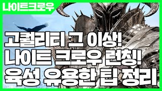 나이트 크로우 고퀄리티 그 이상! 런칭 기념! 육성 유용한 팁 정리 [사키엘TV]