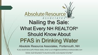What Every NH REALTOR Should Know About PFAS in Drinking Water