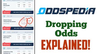 Oddspedia website review on Dropping odds