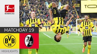 Haller & Dortmund Celebrate 5(!) Goals vs SCF | BVB - SC Freiburg | Highlights | MD 19 – BuLi 22/23