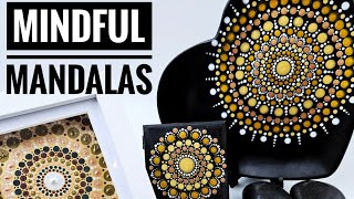 DIY Easy Golden Mandala's! Bestseller's at Craft Fairs #tutorials #artandcraft #DIY