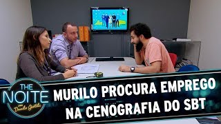 Murilo Couto procura emprego na cenografia do SBT | The Noite (21/07/17)