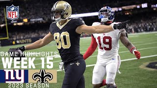 New York Giants vs. New Orleans Saints | 2023 Week 15 Game Highlights