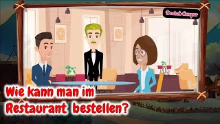 Deutsch lernen mit Dialogen || A1-A2 |  Im Restaurant bestellen