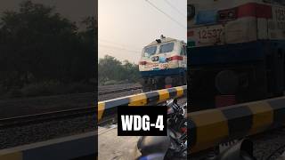 WDG-4 with WDG-4GHonking at Railway Crossing|| #railwayjourney #locopilet #dreamalp