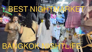 [4K]🇹🇭Bangkok Nightlife | Huai Khwang NightMarket | My new favorite in Bangkok Thailand