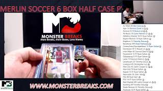 2023/24 TOPPS MERLIN SOCCER 6 BOX HALF CASE PYT# 4