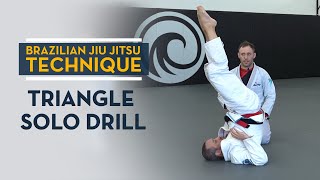 Triangle Solo Drill for BJJ - Improve your triangle Chokes Immediately on your own!