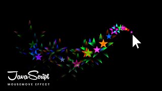 Particles Effect Following Cursor using Javascript | Javascript Mousemove Effects