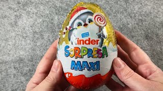 KINDER MAXI CHOCOLATE EGG ASMR SATISFYING UNBOXING