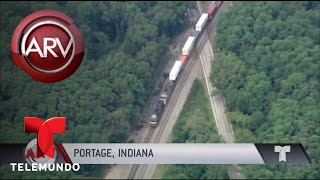 El terrible momento en que un tren embistió a unos niños | Al Rojo Vivo | Telemundo