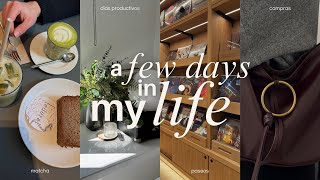 días en mi vida | probando el matcha por primera vez, nuevo semestre, compras…