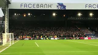 Crystal Palace 1-3 Liverpool. Liverpool fans singing Diogo Jota chants. 23.01.22