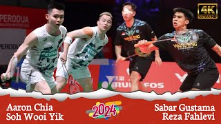 Badminton match Aaron Chia/Soh Wooi Yik vs Sabar Gustama/Reza Pahlevi I BWF world tour finals 2024