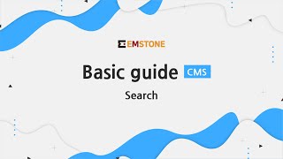 [Basic guide] CMS - Search